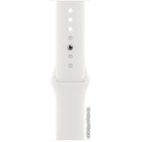 Apple Watch SE 2 44 мм (алюминиевый корпус, серебристый/белый, спортивный силиконовый ремешок M/L) Image #3