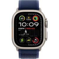 Apple Watch Ultra 2 LTE 49 мм (титановый корпус, титановый/синий, нейлоновый ремешок M/L) Image #2