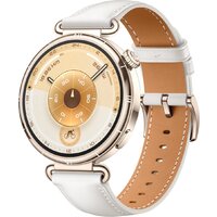 Huawei Watch GT 6 41 мм (золотистый, с белым кожаным ремешком, международная версия)