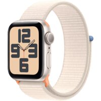 Apple Watch SE 2 40 мм (алюминиевый корпус, звездный свет/звездный свет, нейлоновый ремешок) Image #1