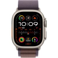 Apple Watch Ultra 2 LTE 49 мм (титановый корпус, титановый/индиго, текстильный ремешок размера L) Image #2