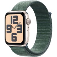 Apple Watch SE 2 44 мм (алюминиевый корпус, звездный свет/зеленый, нейлоновый ремешок) Image #1