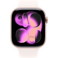 Apple Watch Series 11 46 мм (алюминиевый корпус, розовое золото/легкие румяна, спортивный силиконовый ремешок M/L) Image #2