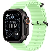 Apple Watch Ultra 3 LTE 49 мм (титановый корпус, черный/салатовый, ремешок из эластомера)