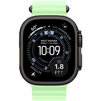 Apple Watch Ultra 3 LTE 49 мм (титановый корпус, черный/салатовый, ремешок из эластомера) Image #2