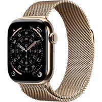 Apple Watch Series 11 LTE 42 мм (титановый корпус, золотистый/золотистый, миланская петля)