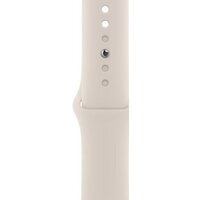 Apple Watch SE 2 40 мм (алюминиевый корпус, звездный свет/звездный свет, спортивный силиконовый ремешок S/M) Image #3